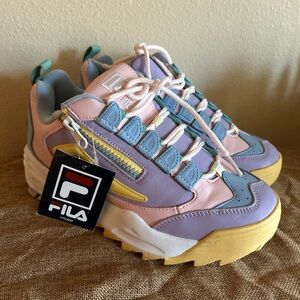 Fila Pastel Multicolor Chunky Sneakers NWT